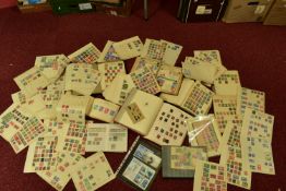 COLLECTION OF STAMPS IN TWO PLASTIC CONTAINERS we note GB Windsor album with ranges from poor