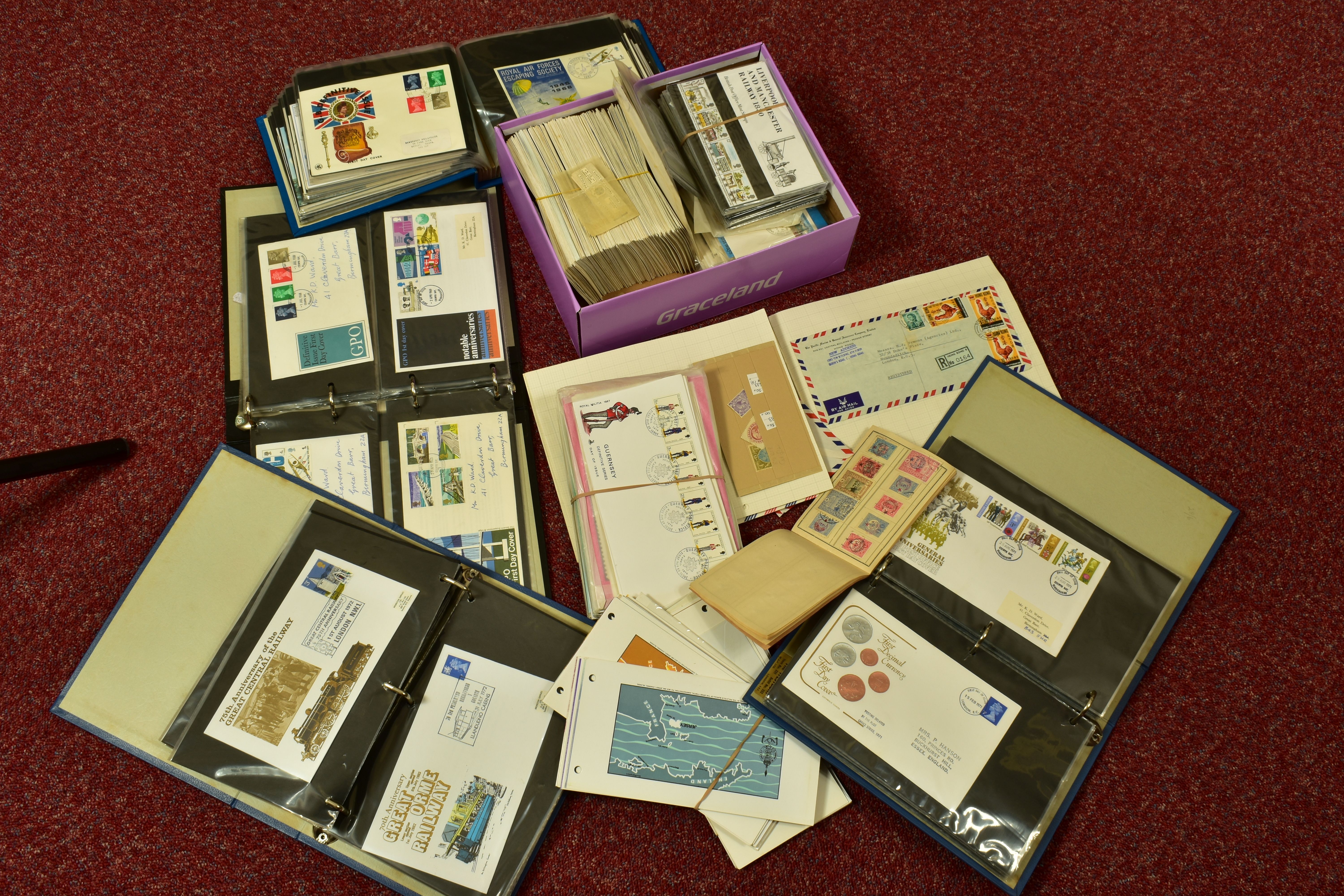 RANGE OF STAMPS, usually as First Day Covers (Gb 1960s and 70s), a few Gb presentation packs from