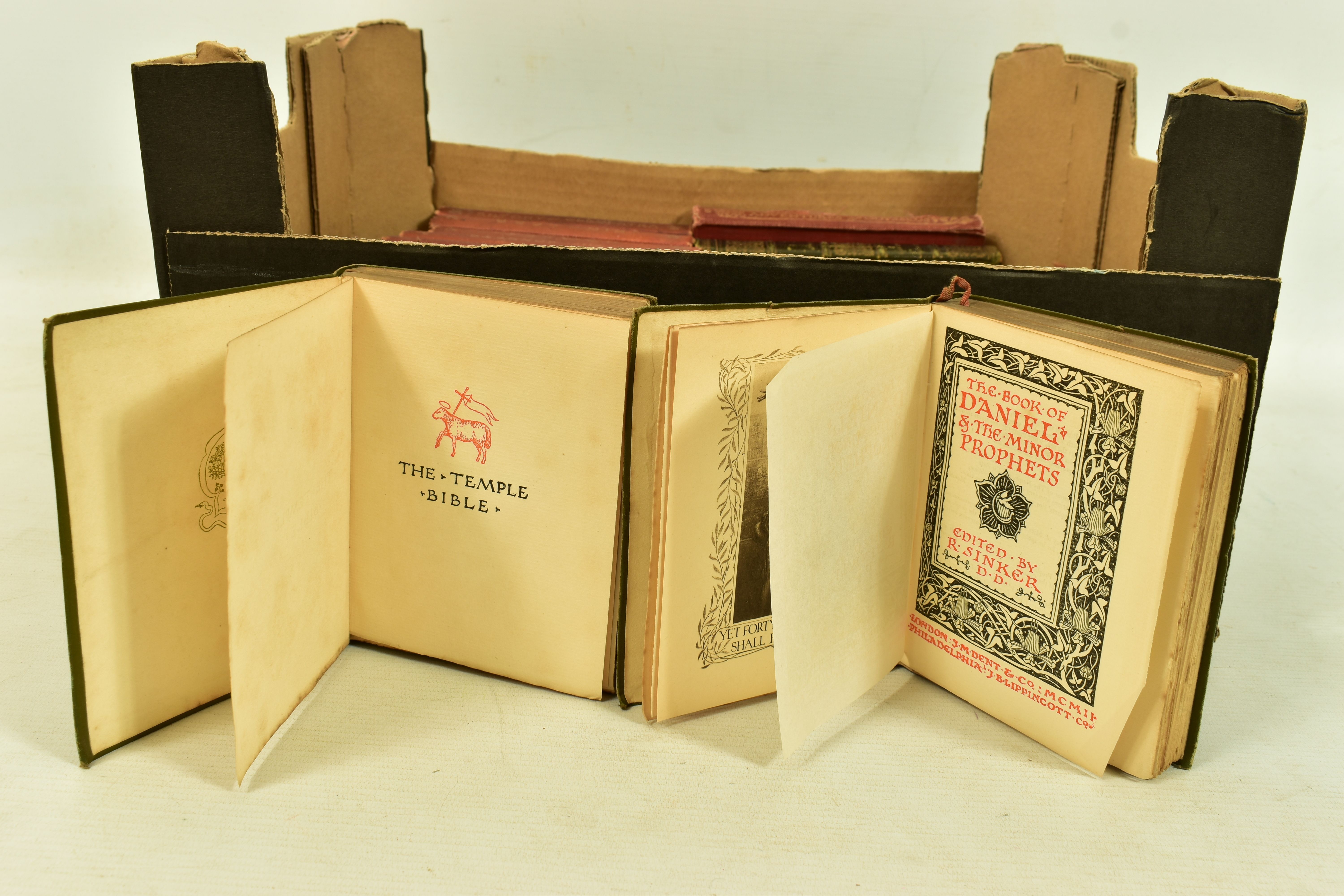 ANTIQUARIAN BOOKS, comprising twenty-two volumes of The Temple Bible, published by J.M. Dent 1902, - Image 4 of 6