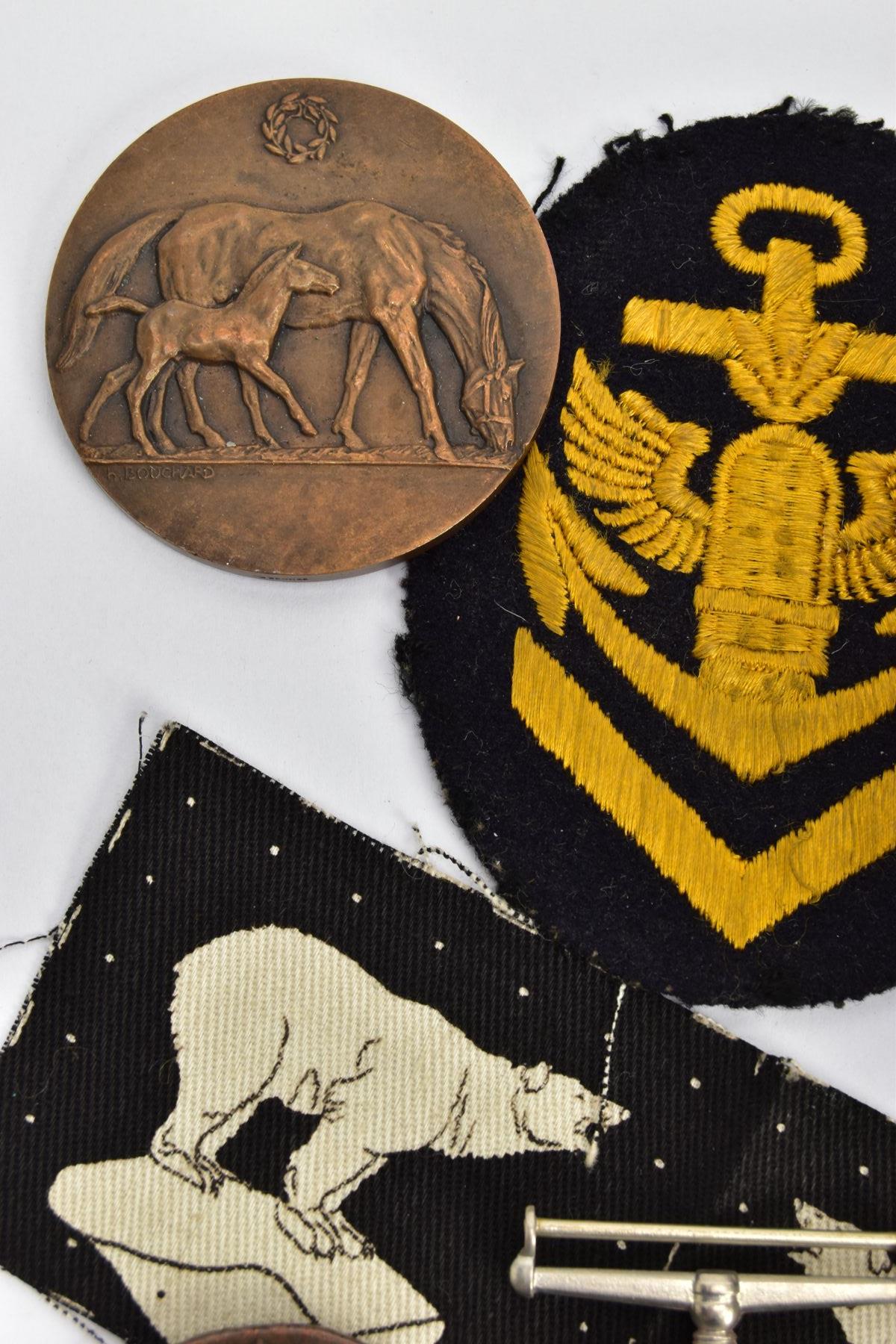 A SMALL BOX OF MEDALS, BADGES as follows 1939-45, France & Germany Stars, War Medal, four cloth - Image 6 of 9