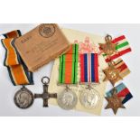 TWO SMALL BOXES CONTAINING MEDALS AS FOLLOWS, WW1 British War Medal named 116690 Gunner J E PARR R.