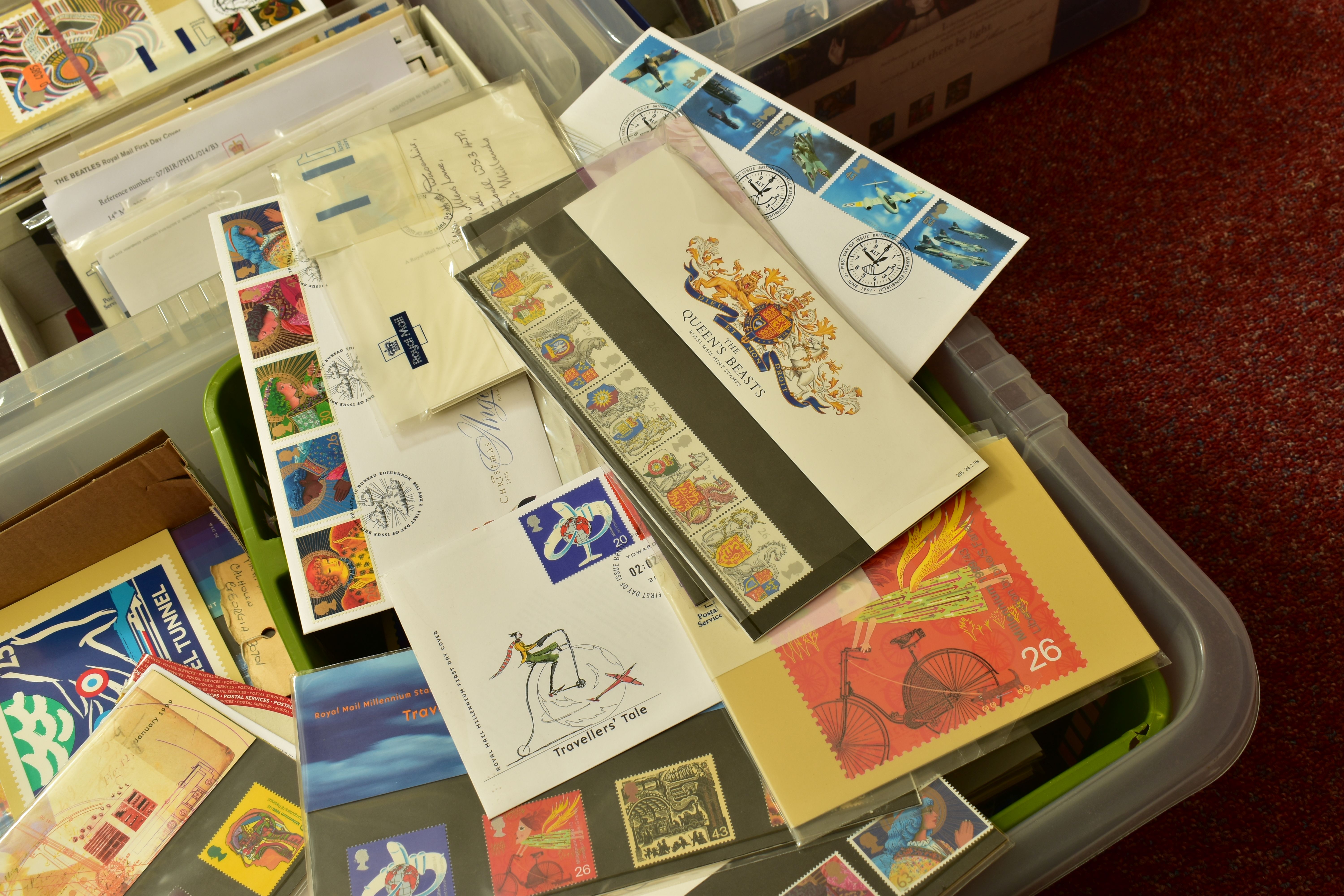 VERY LARGE UNTIDY COLLECTION OF STAMPS, of mainly GB decimal stamps as FDCs, PHQs and presentation - Image 5 of 15