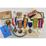 A FAMILY ARCHIVE OF MEDALS TO MEMBERS OF THE ALCOCK FAMILY AS FOLLOWS, 1914-15 Star British War &