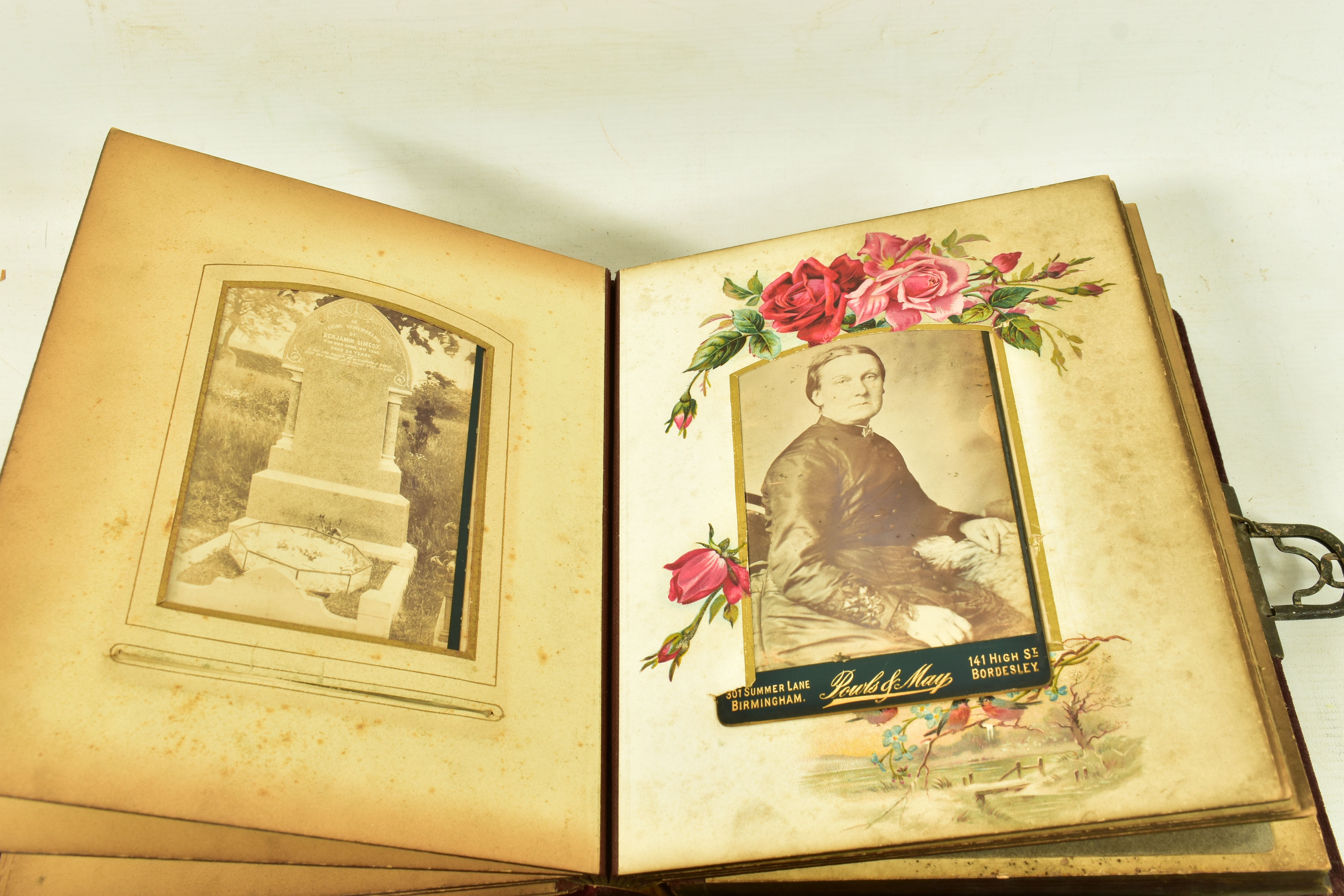 POSTCARD & PHOTOGRAPH ALBUMS, two Edwardian albums featuring postcards and photographs from the - Image 6 of 8