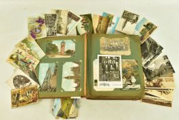 POSTCARDS, one album comprising approximately 350 early 20th century Postcards, subjects include