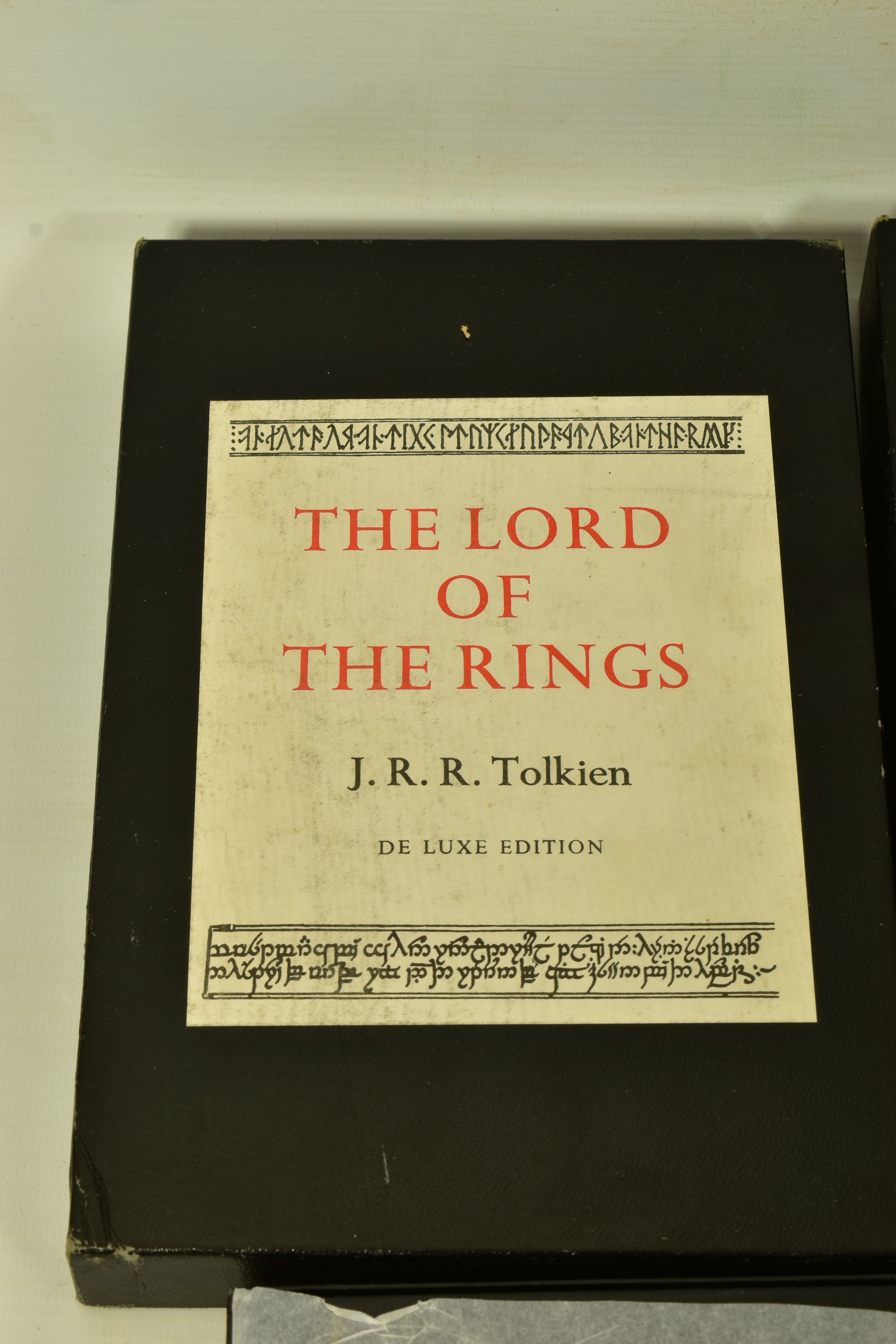 TOLKIEN; J.R.R. The Lord of the Rings De Luxe Edition, seventh impression 1979, original slip - Image 2 of 7