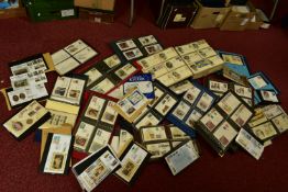 LARGE COLLECTION OF STAMP COVERS, in two plastic containers mainly GB Benham silks from 1970s to