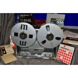 A REVOX G636 REEL TO REEL PLAYER serial No 76067 with 12 spare tape reels, receipt from 1988 for