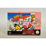 KIRBY'S DREAM COURSE SNES GAME SEALED, Kirby spin-off golf title sealed; box contains some minor