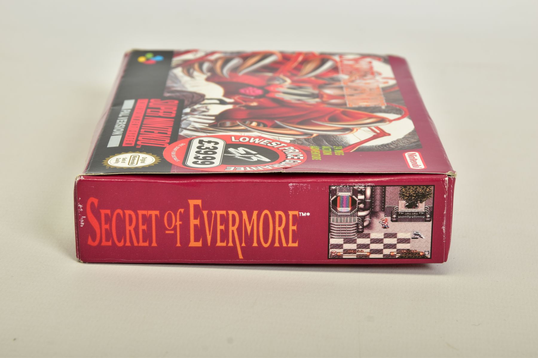 SECRET OF EVEMORE SNES GAME BOXED, SquareSoft developed RPG for the SNES boxed with its manual; - Image 6 of 8