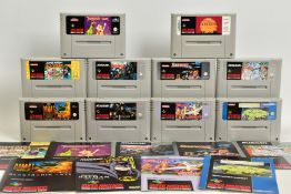 QUANTITY OF SNES GAMES INCLUDING SUPER CASTLEVANIA 4 & SUPER MARIO ALL-STARS, loose SNES