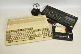 AMIGA A500 COMPUTER, ZX SPECTRUM +2 COMPUTER & SINCLAIR 2040 PRINTER, ZX Spectrum contains The New