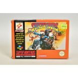 SUNSET RIDERS SNES GAME BOXED, SNES game based on the Konami arcade release boxed with its manual;