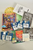 MONKEY ISLAND 2 + DOUBLE DRAGON, boxed for the Amiga computers, Double Dragon is complete with