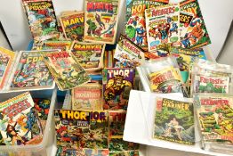 FIVE BOXES CONTAINING A LARGE QUANTITY OF MARVEL COMICS, comics range from Spider-Man, X-Men,
