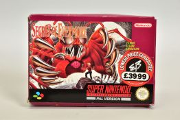 SECRET OF EVEMORE SNES GAME BOXED, SquareSoft developed RPG for the SNES boxed with its manual;