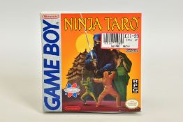 NINJA TARO GAMEBOY GAME BOXED, RPG game boxed with its manual; contains moderate wear on the