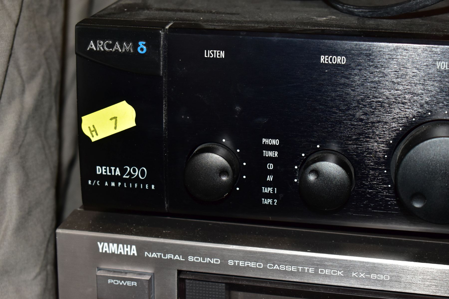AN ARCAM DELTA 290 INTERGRATED AMPLIFIER, a Yamaha KX-630 Tape Player, a Denon DCD 510AE CD player - Image 3 of 17