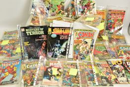 A BOX OF OVER 200 MARVEL COMICS, including copies from Daredevil, Avengers, Fantastic Four,