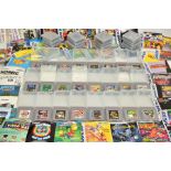 QUANTITY OF UNBOXED GAMEBOY GAMES, approximately forty two gameboy cartridges including