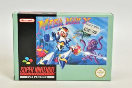 MEGAMAN X SNES GAME BOXED, critically acclaimed SNES game complete with its box and manual; box only