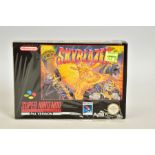 SKYBLAZER SNES GAME BOXED, SNES platformer boxed and in its seal, but the seal has been opened;