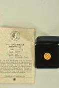 A RARE GEORGE VI HALF PROOF SOVEREIGN, dated 1937, cased together with a History Coins Of Great