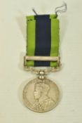 GEO V INDIA GENERAL SERVICE MEDAL NORTH WEST FRONTIER BAR 1930-31, named to 24 Tailor Mohd Sharif,