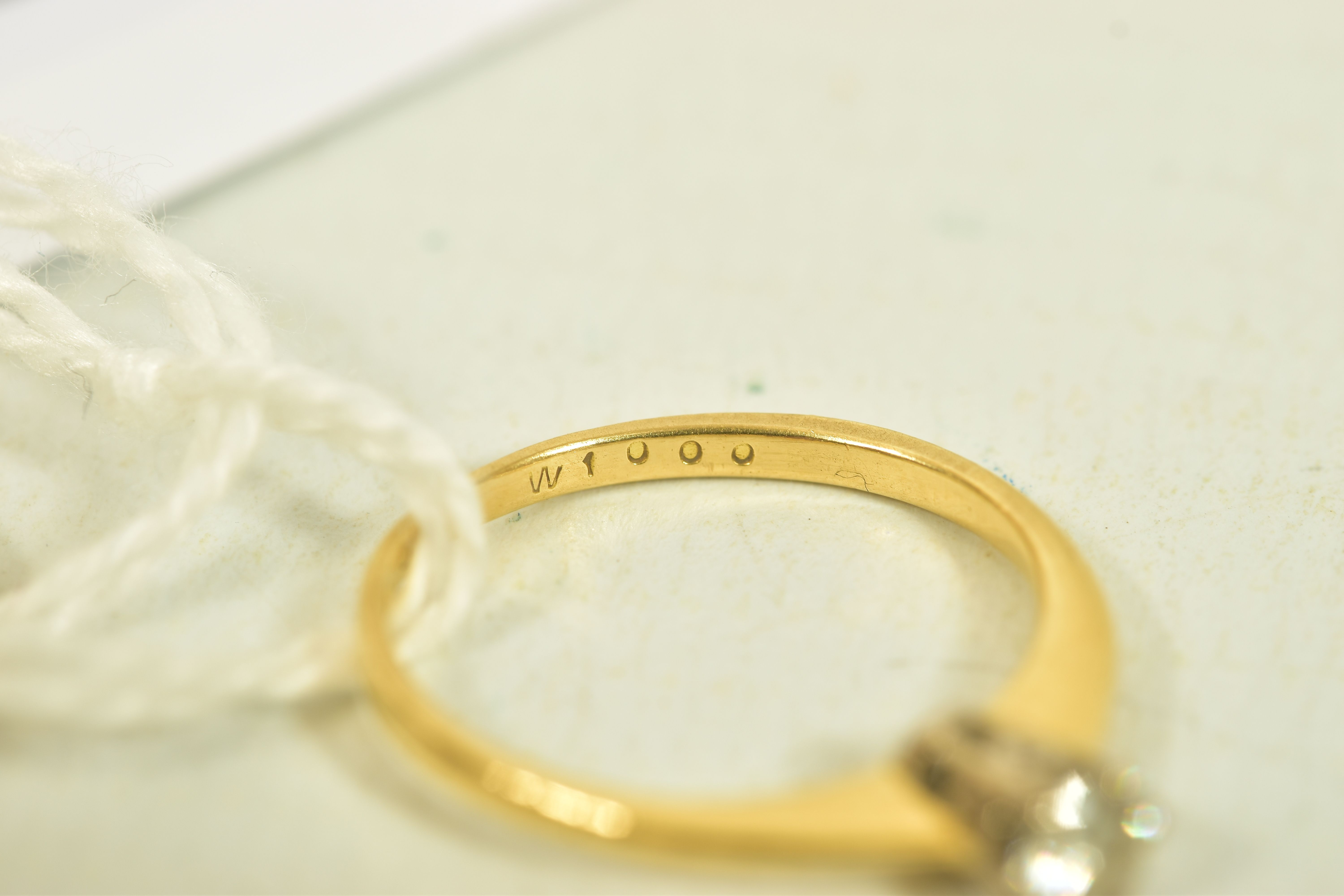 TWO GOLD DIAMOND RINGS, the first an 18ct gold brilliant cut diamond single stone ring, estimated - Image 3 of 8