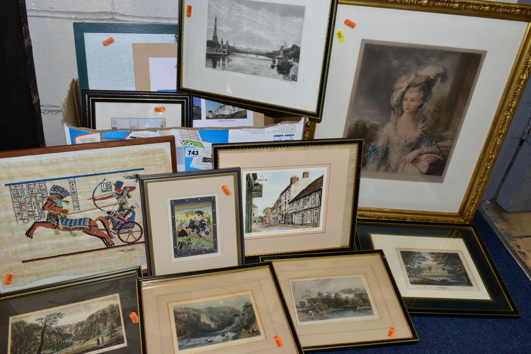 PICTURES AND PRINTS ETC, to include a signed Sidney E Wilson mezzotint after Thomas Gaingborough '