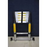 A COOPERS TELESCOPIC LADDER (max weight 150kg, closed height 77cm, open height 10ft 7in)