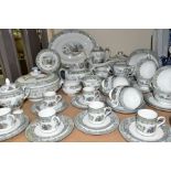 A SEVENTY FIVE PIECE WEDGWOOD CHINESE LEGEND DINNER SERVICE, comprising a coffee pot, a teapot,