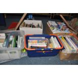 FIVE BOXES OF BOOKS, ROAD ATLASES, ORDNANCE SURVEY MAPS AND TOPOGRAPHICAL EPHEMERA ETC, books'