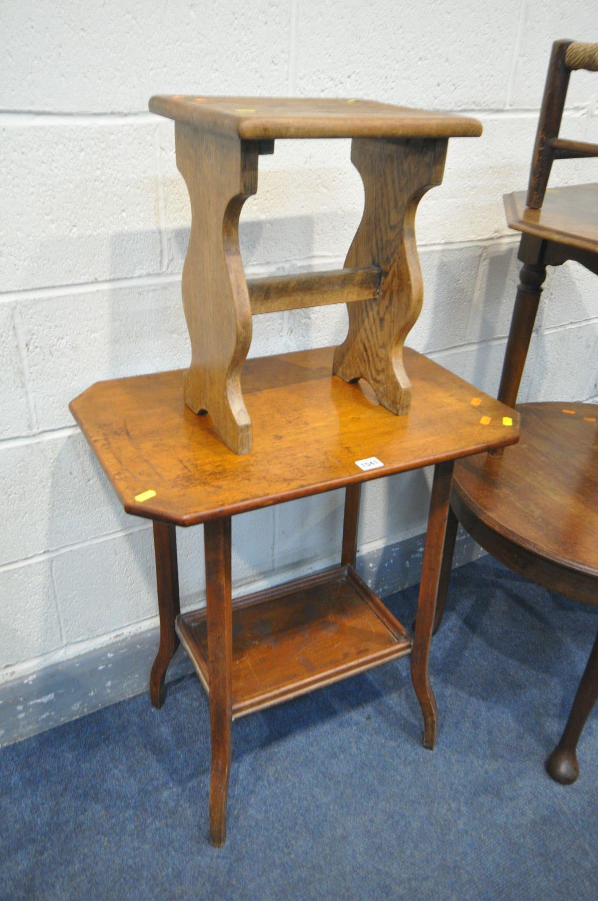A SELECTION OF PERIOD OCCASIONAL FURNITURE, to include a mahogany circular occasional table, a - Image 2 of 3