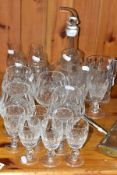 A GROUP OF WATERFORD CRYSTAL AND OTHER GLASSWARES, to include Waterford Crystal Colleen pattern