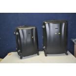 TWO LINEA HARDSHEL SUITCASES the biggest height 72cm and width 54cm and a Philips FCD285 with