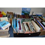 BOOKS, GUIDES & MAPS, six boxes containing a large collection of ephemera covering local and