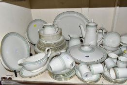 AN EIGHTY SEVEN PIECE ROYAL DOULTON BERKSHIRE DINNER SERVICE TC1021, comprising a coffee pot, a