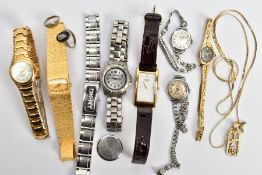 A BAG OF ASSORTED WRISTWATCHES, to include eight wristwatches, names to include Sekonda, Seiko,