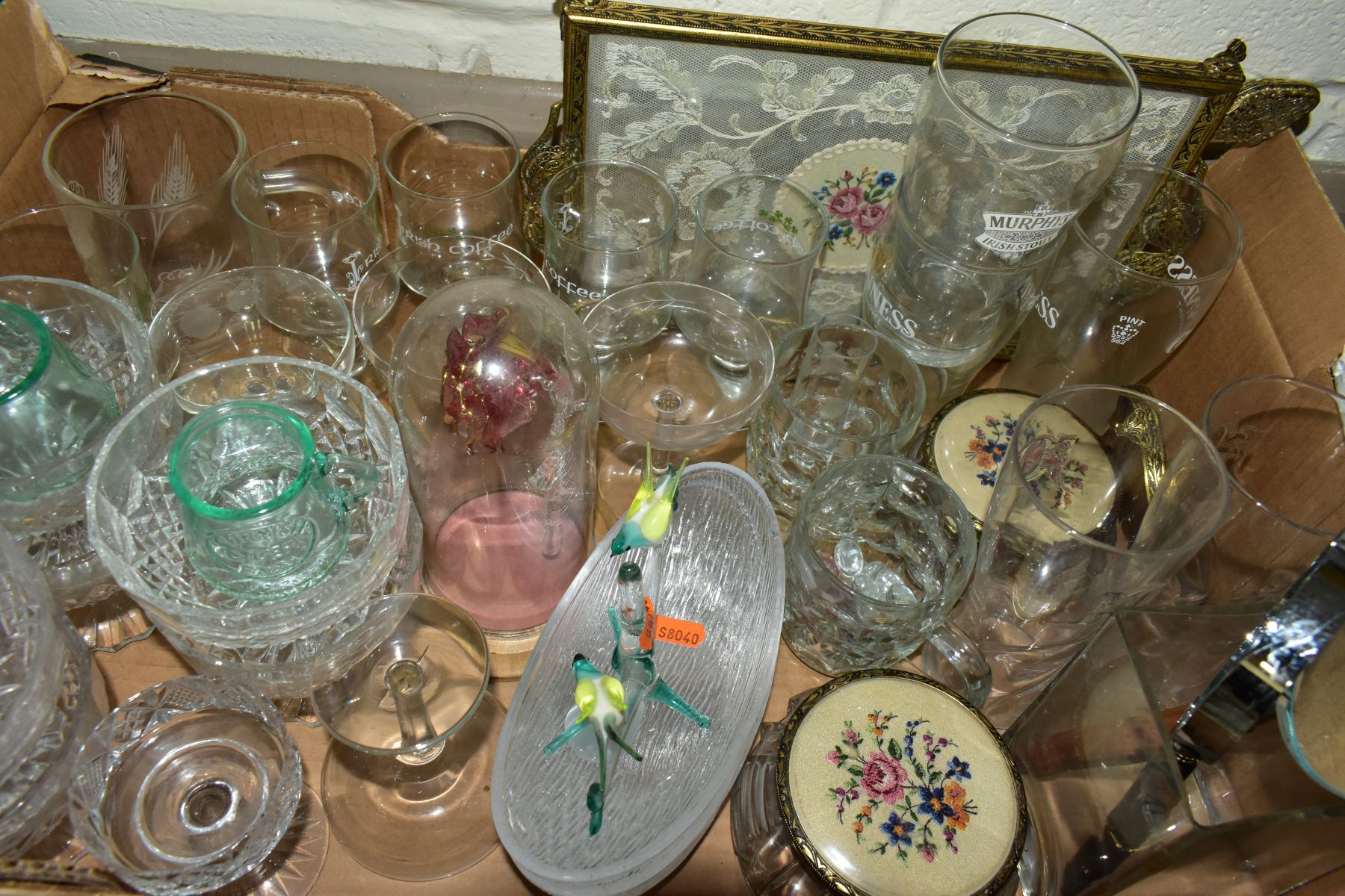 FIVE BOXES OF CERAMICS AND GLASSWARES, to include a fifty two piece Duchess Indian Tree pattern - Image 7 of 9