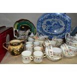 A GROUP OF NINETEENTH CENTURY CERAMICS, to include an early nineteenth century Grainger & Co