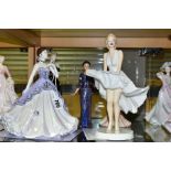 FIVE BOXED COALPORT FIGURINES, most limited edition, comprising The Gem Collection: Diamond 83/