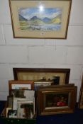 PAINTINGS AND PRINTS ETC, to include a James Ingham Riley watercolour of the Lake District?,