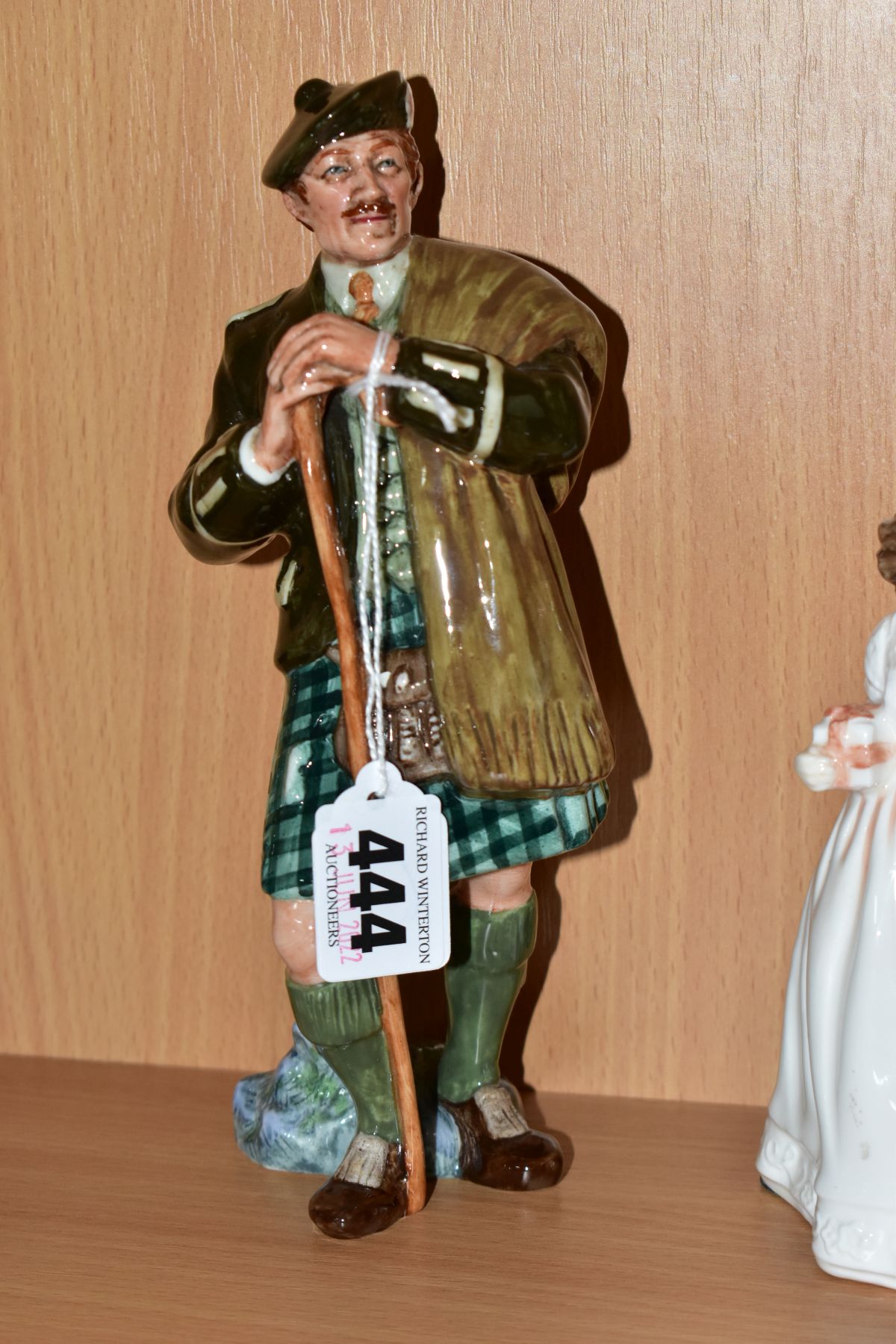 TWO ROYAL DOULTON FIGURES, A BORDER FINE ARTS SCULPTURE AND TWO SPODE 'ITALIAN' MINIATURE PIECES, - Image 5 of 6