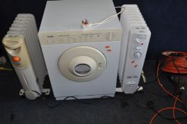 A CREDA REVERSAIR SPIN DRYER width 48cm depth 49cm height 67cm and two oil filled radiators by