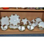 A ROYAL ALBERT 'OLD COUNTRY ROSES' PATTERN PART DINNER SERVICE, comprising six dinner plates (all