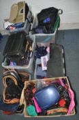 NINE BOXES OF HANDBAGS, PURSES AND OTHER BAGS, to include a quantity of handbags, laptop bags,