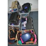 NINE BOXES OF HANDBAGS, PURSES AND OTHER BAGS, to include a quantity of handbags, laptop bags,