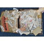 RAILWAY LUGGAGE LABELS, a collection of several hundred luggage labels from a wide selection of