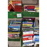 FIVE BOXES OF BOOKS, approximately one hundred and fifty titles to include military history, general